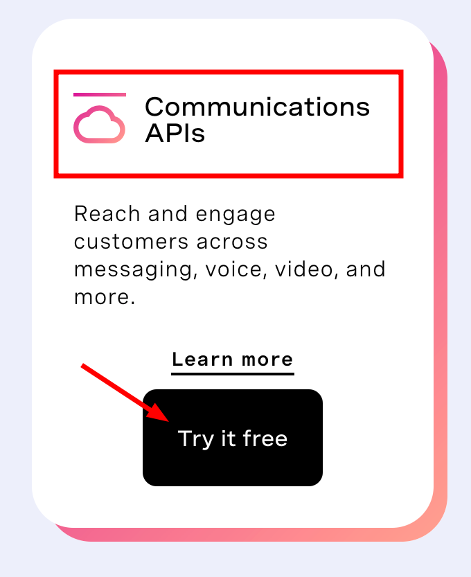 APIs de Comunicação: Try it free